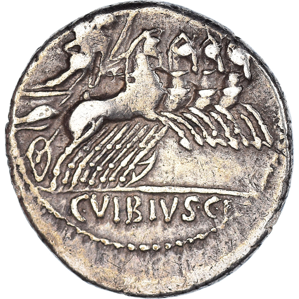 Coin, Vibia, Denarius, 90 BC, Rome, EF(40-45), Silver, Crawford:342/5b