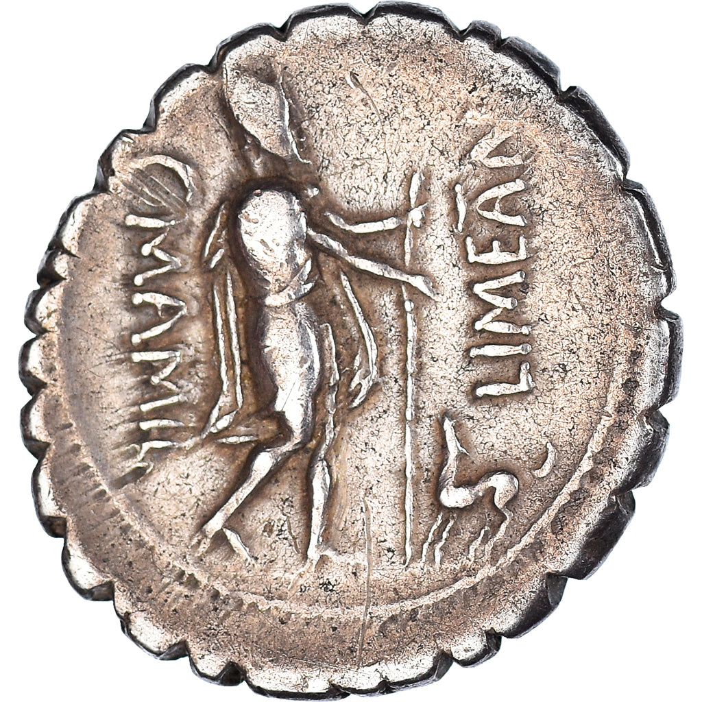 Coin, Mamilia, Denarius Serratus, 82 BC, Rome, EF(40-45), Silver, Crawford:362/1