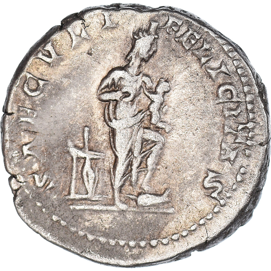 Coin, Julia Domna, Denarius, 196-211, Rome, AU(50-53), Silver, RIC:577