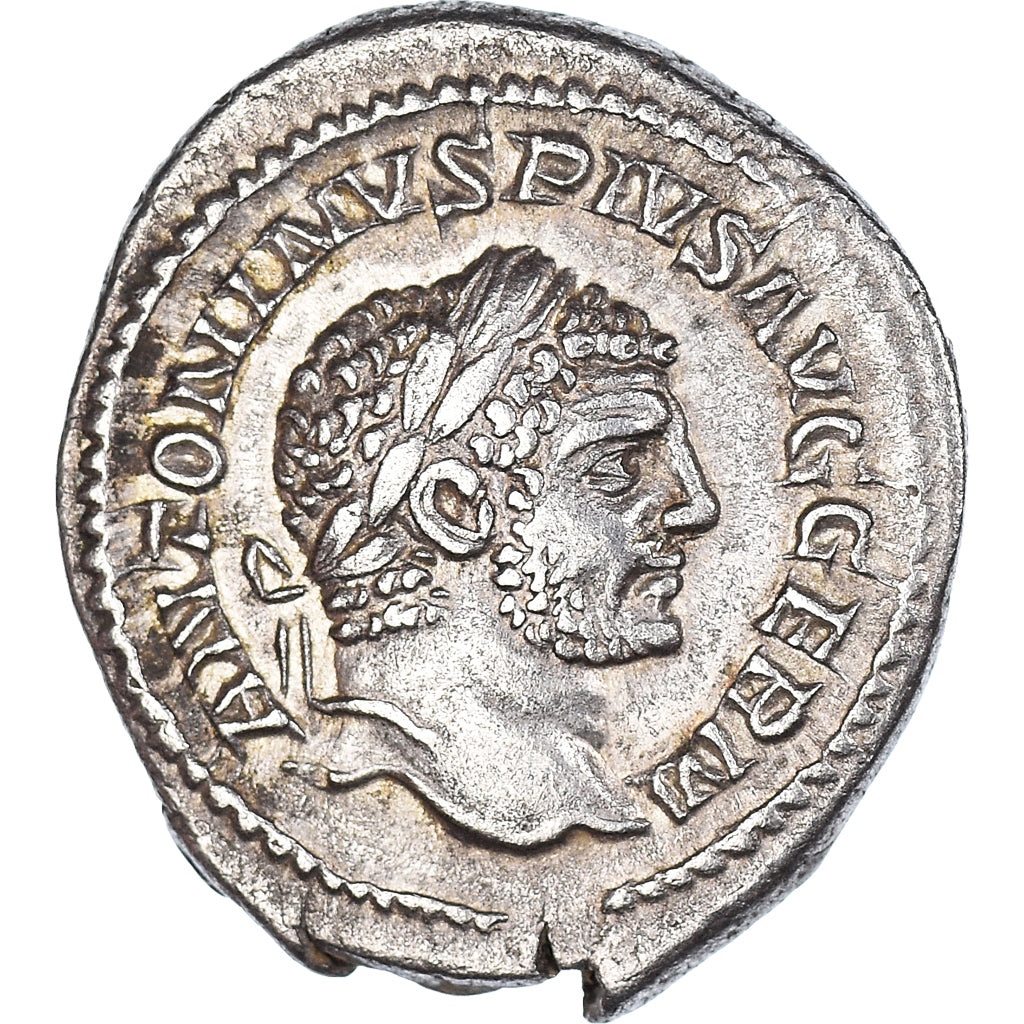 Coin, Caracalla, Denarius, 215, Rome, AU(50-53), Silver, RIC:258c