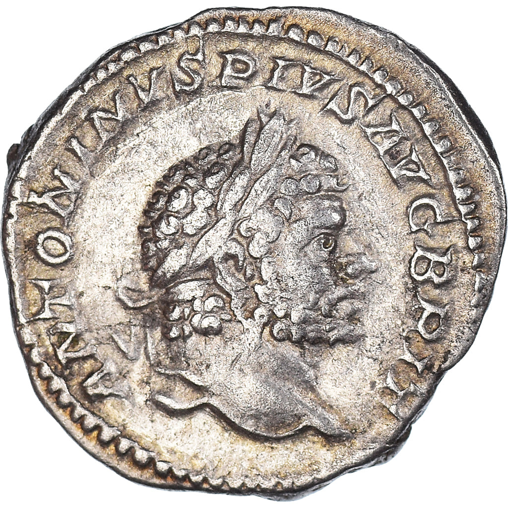 Moneta, Caracalla, Denarius, 210-213, Rome, AU(50-53), Srebro, RIC:224