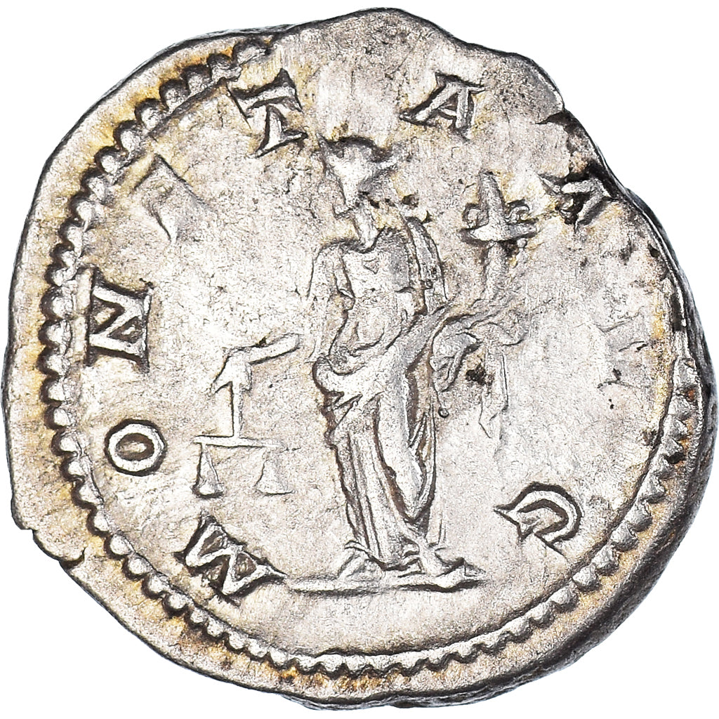 Moneta, Caracalla, Denarius, 210-213, Rome, AU(50-53), Srebro, RIC:224