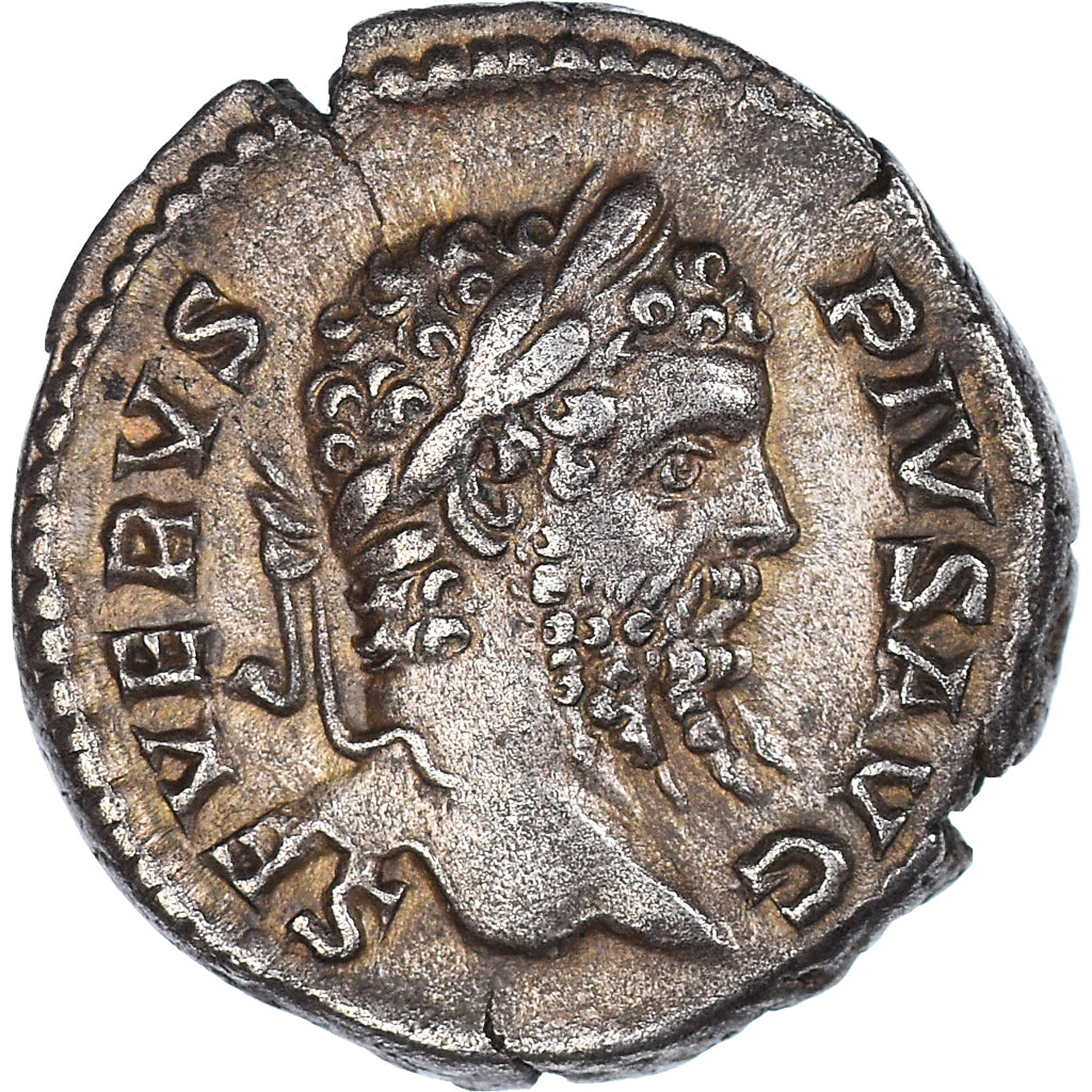 Moneta, Septimius Severus, Denarius, 208, Rome, AU(50-53), Srebro, RIC:221