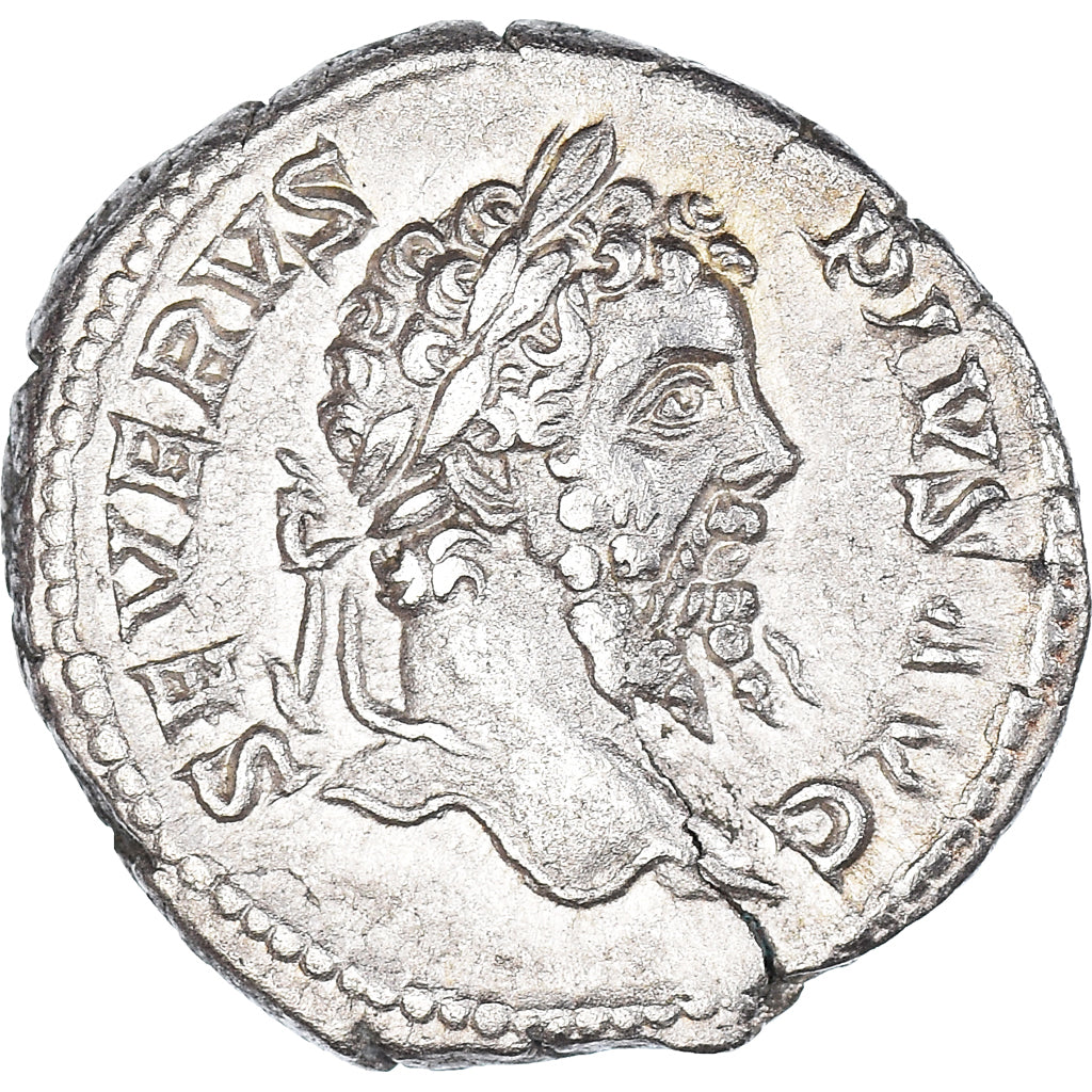 Coin, Septimius Severus, Denarius, 206, Rome, AU(50-53), Silver, RIC:201