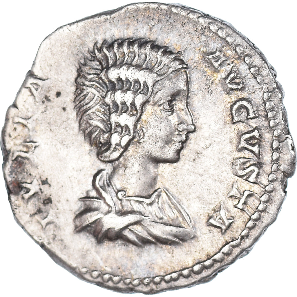 Coin, Julia Domna, Denarius, 196-211, Rome, AU(50-53), Silver, RIC:577
