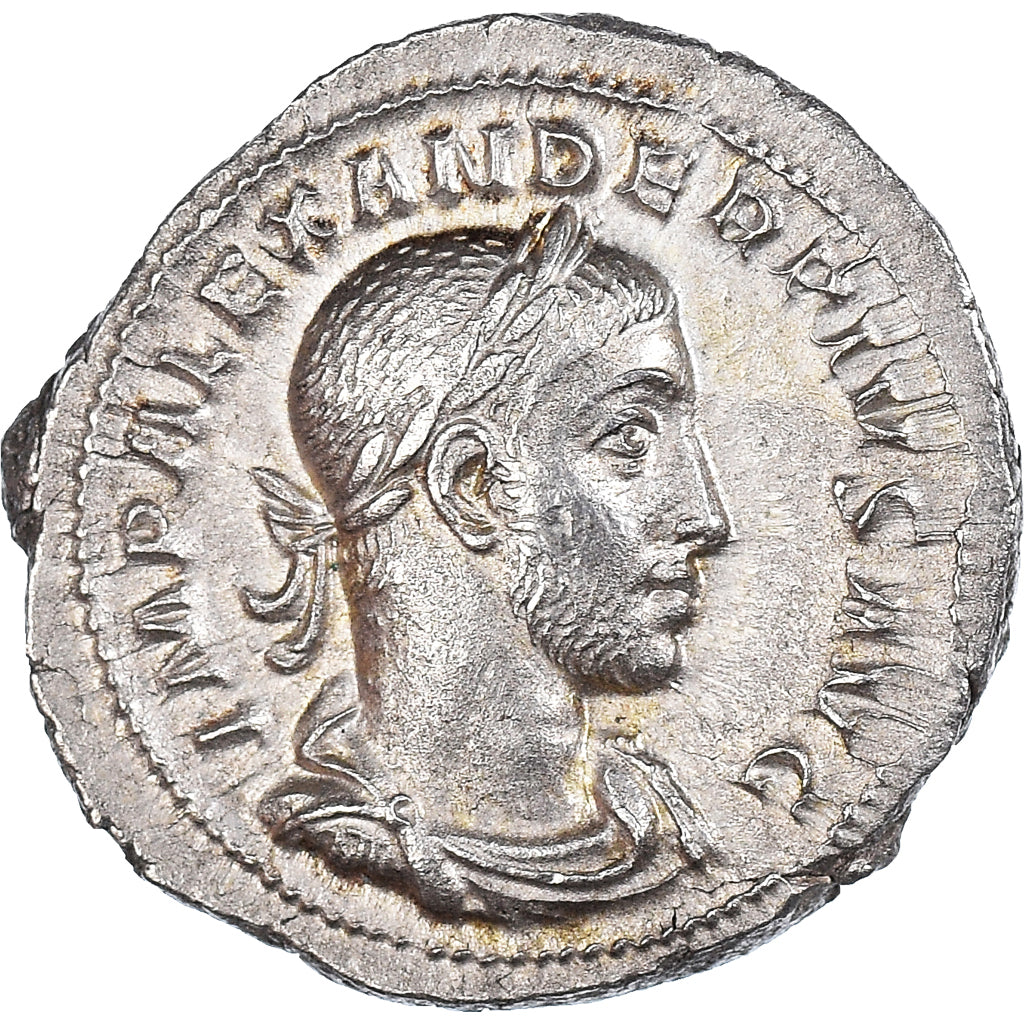 Coin, Severus Alexander, Denarius, AD 232, Rome, AU(55-58), Silver, RIC:254d
