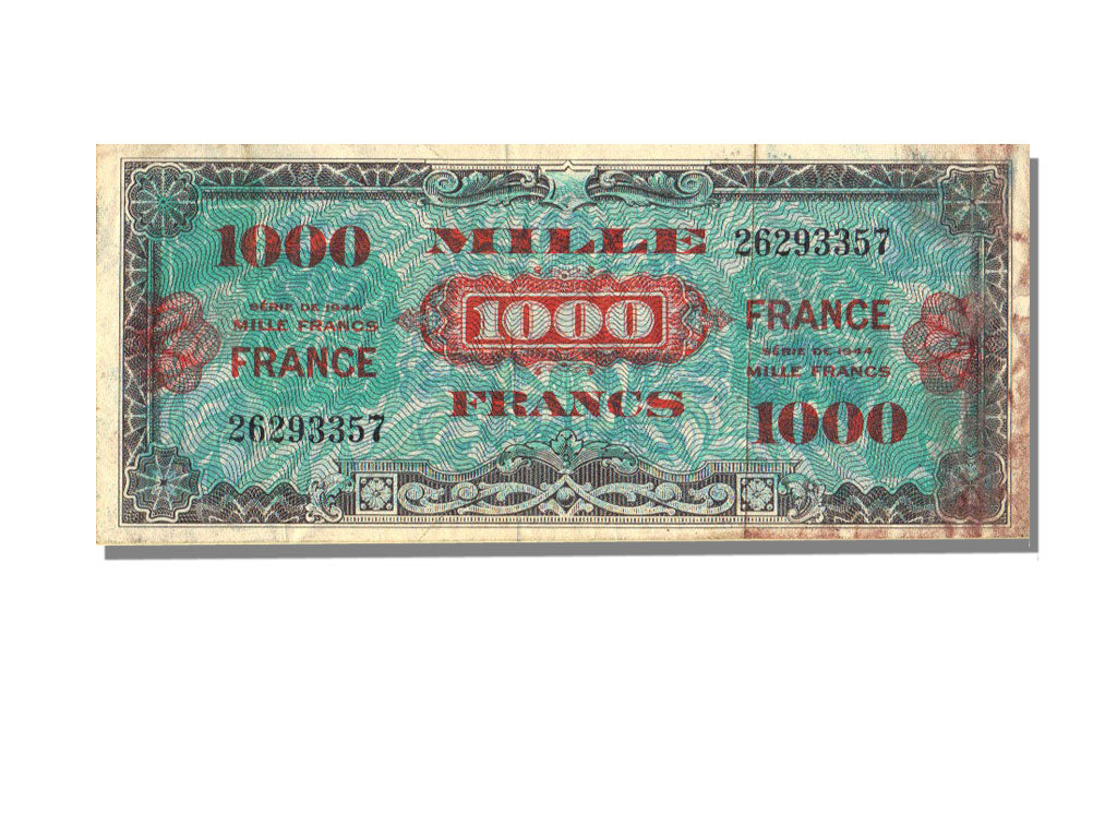 1000 Francs Verso-France 1945