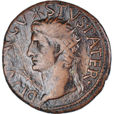 Moneta, Divus Augustus, Dupondius, 15-16 AD, Rome, MB+, Bronzo, RIC:72