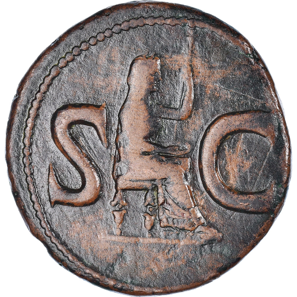 Moneta, Divus Augustus, Dupondius, 15-16 AD, Rome, MB+, Bronzo, RIC:72