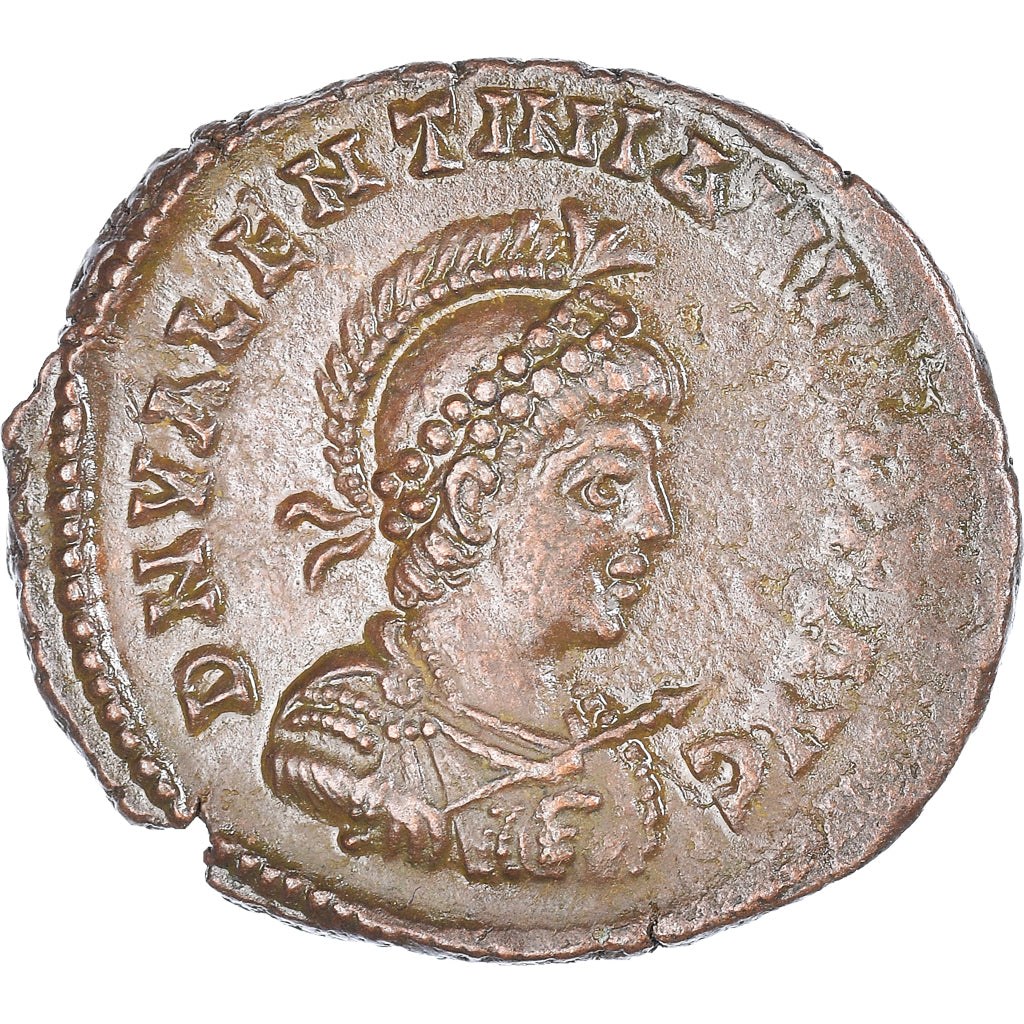 Coin, Valentinian II, Maiorina pecunia, 378-383, Heraclea, AU(50-53), Bronze