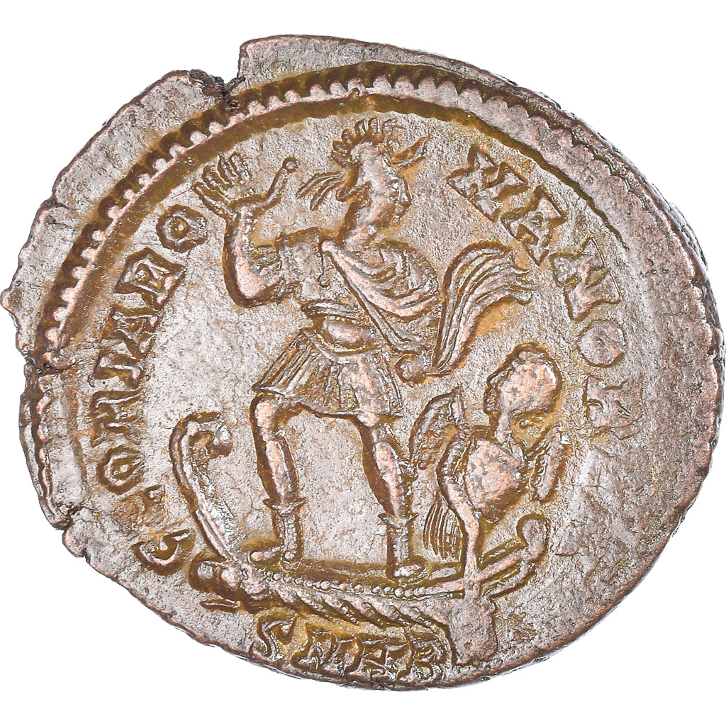 Coin, Valentinian II, Maiorina pecunia, 378-383, Heraclea, AU(50-53), Bronze