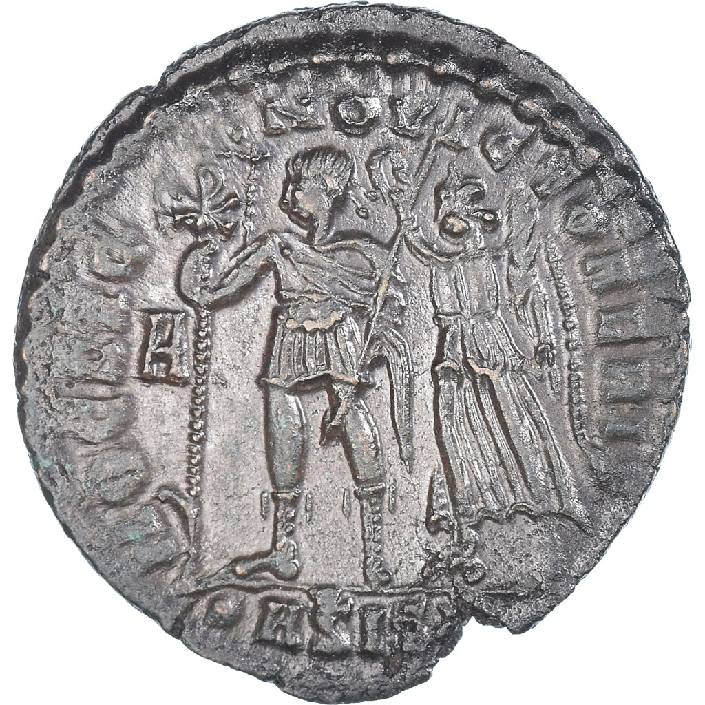 Coin, Constantius II, Maiorina, 350, Siscia, AU(55-58), Bronze, RIC:282
