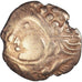 Munten, Aulerques Éburovices, Hemistater, Ist century BC, ZF, Electrum