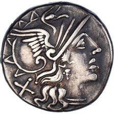 Coin, Saufeius, Denarius, 152 BC, Rome, AU(50-53), Silver, Crawford:204/1