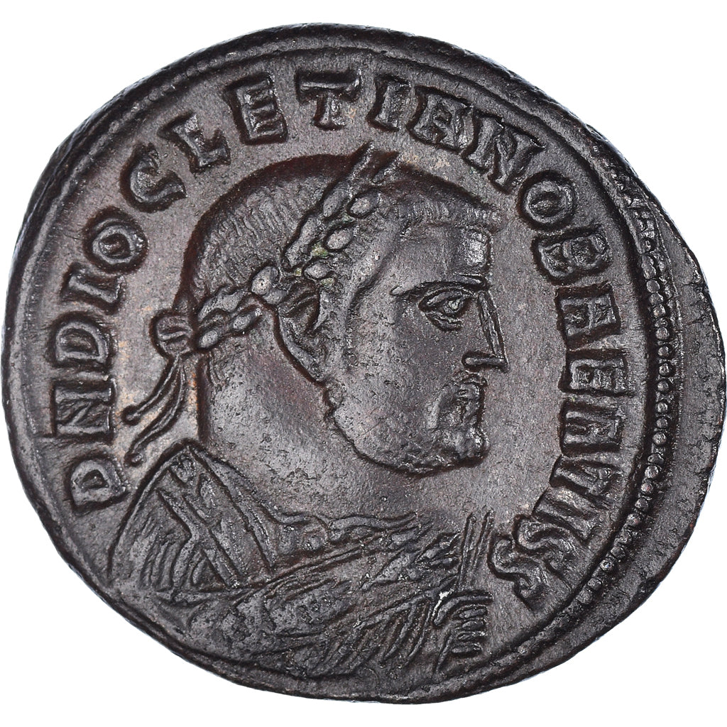 Moeda, Diocletian, Follis, 308-310, Alexandria, AU(50-53), Bronze, RIC:109