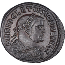 Moeda, Diocletian, Follis, 308-310, Alexandria, AU(50-53), Bronze, RIC:109
