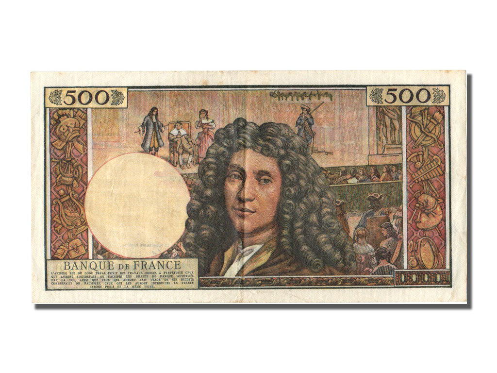Billet, France, 500 Nouveaux Francs, 500 NF 1959-1966 ''Molière'', 1964