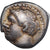 Moneda, Massalia, Obol, 121-82 BC, Marseille, Rare portrait, MBC, Plata