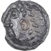 Moneda, Sequani, Potin à la grosse tête laurée, Ist century BC, MBC+