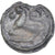 Moneda, Sequani, Potin à la grosse tête laurée, Ist century BC, MBC+