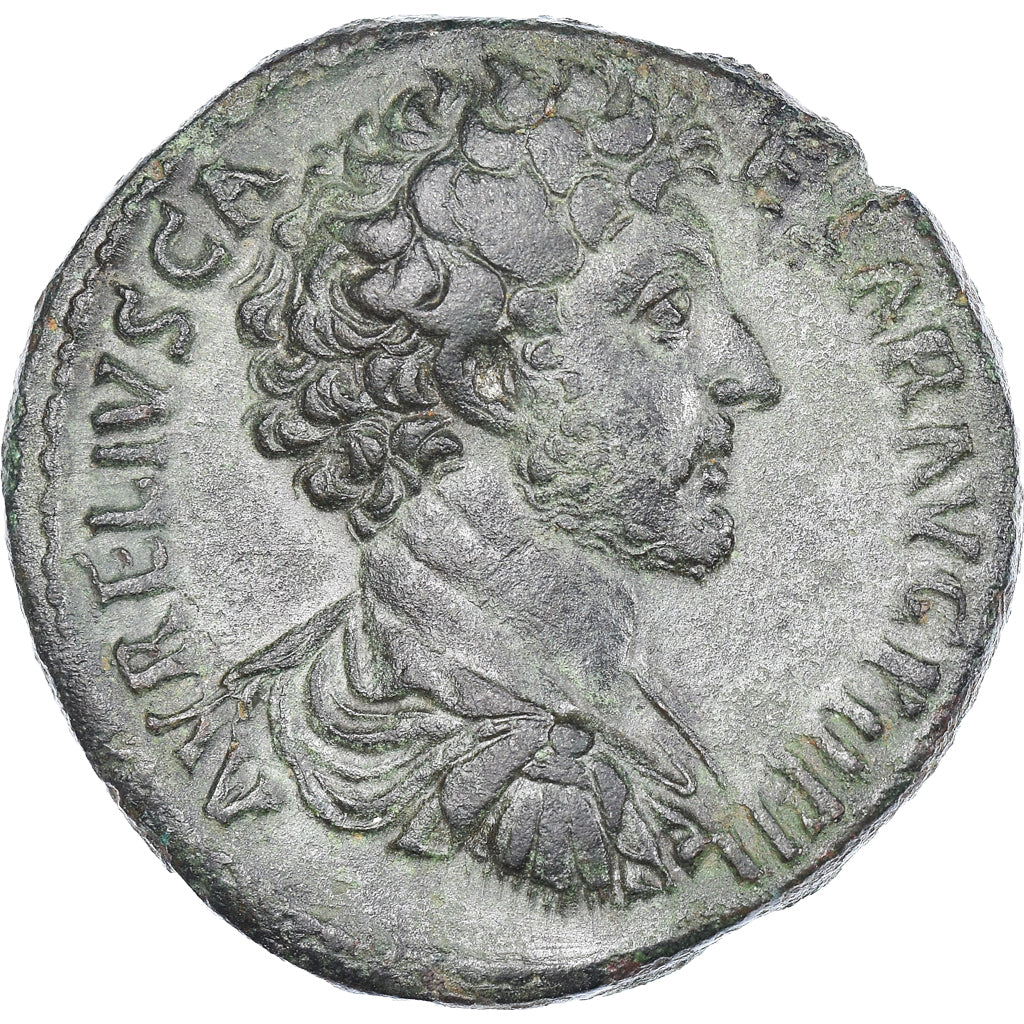 Coin, Marcus Aurelius, Sestertius, 153-154, Rome, AU(50-53), Bronze, RIC:1312