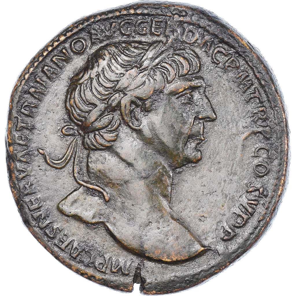 Monnaie, Trajan, Sesterce, 109-110, Rome, TTB+, Bronze, RIC:519