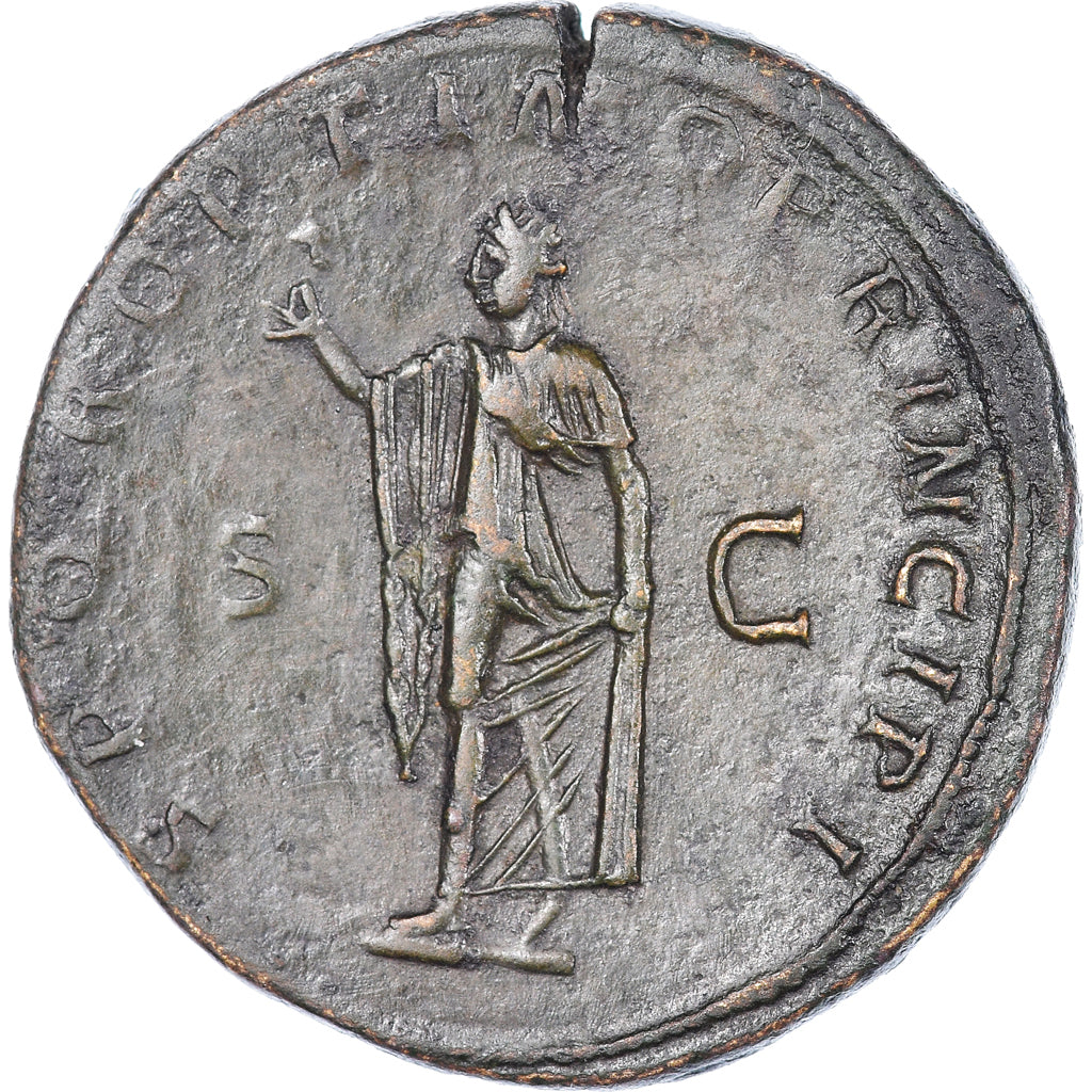 Monnaie, Trajan, Sesterce, 109-110, Rome, TTB+, Bronze, RIC:519