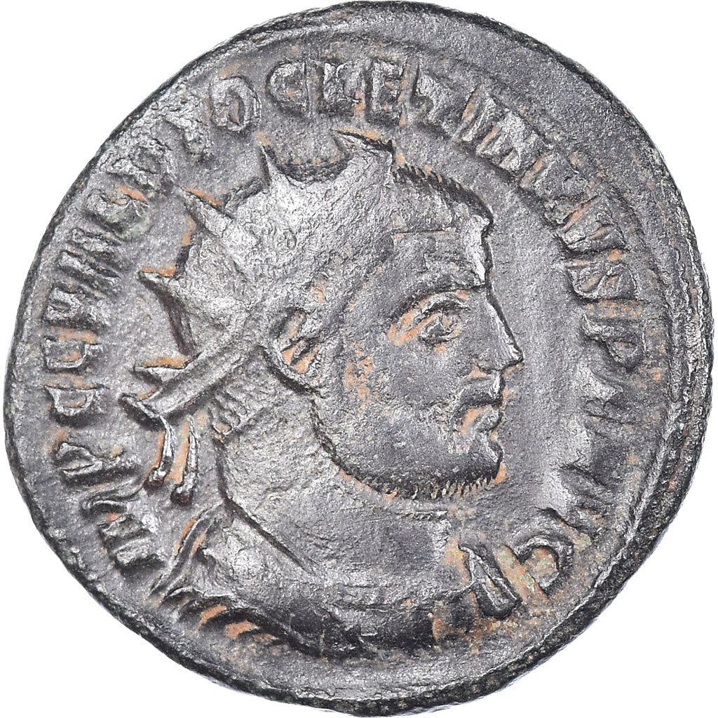 Moneda, Diocletian, Fraction Æ, 295-299, Kyzikos, MBC, Bronce, RIC:15a