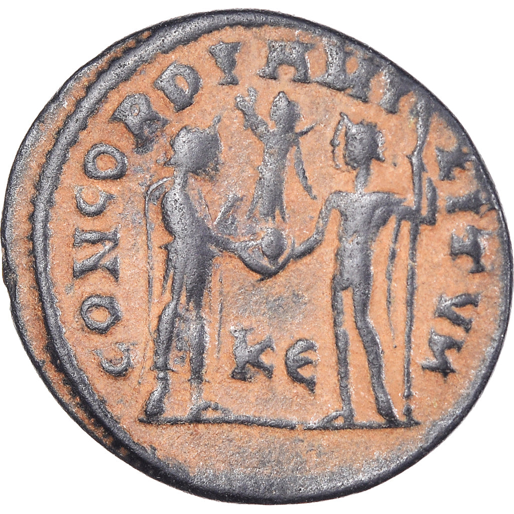 Moneda, Maximianus, Fraction Æ, 295-299, Kyzikos, MBC, Bronce, RIC:16b