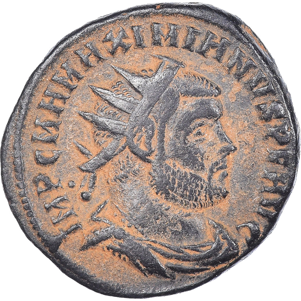 Moneda, Maximianus, Fraction Æ, 295-299, Kyzikos, MBC, Bronce, RIC:16b