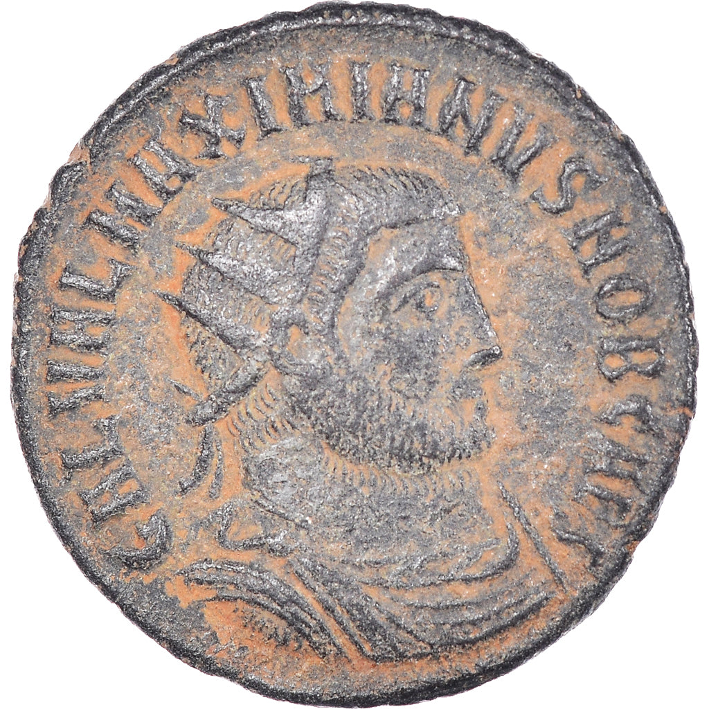 Monnaie, Galère, Fraction Æ, 296, Antioche, TTB, Bronze, RIC:61b