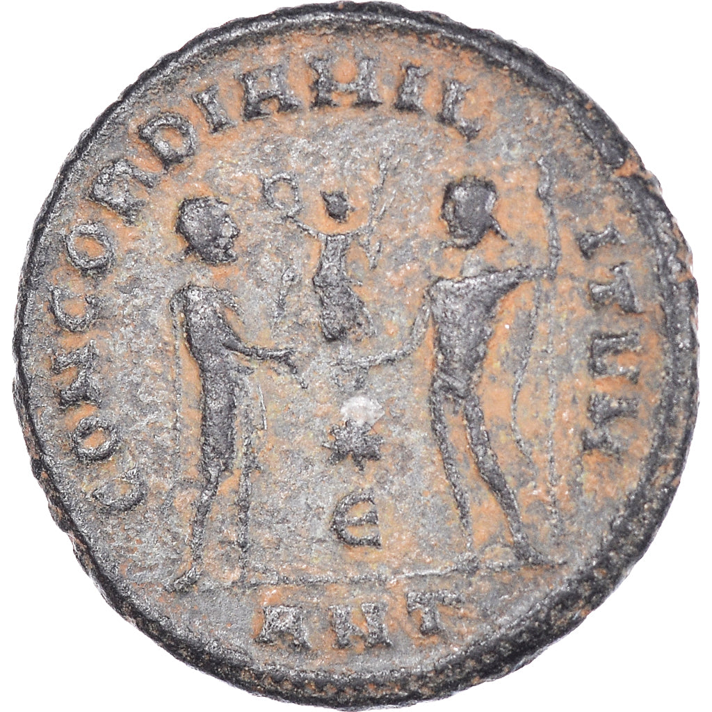 Monnaie, Galère, Fraction Æ, 296, Antioche, TTB, Bronze, RIC:61b