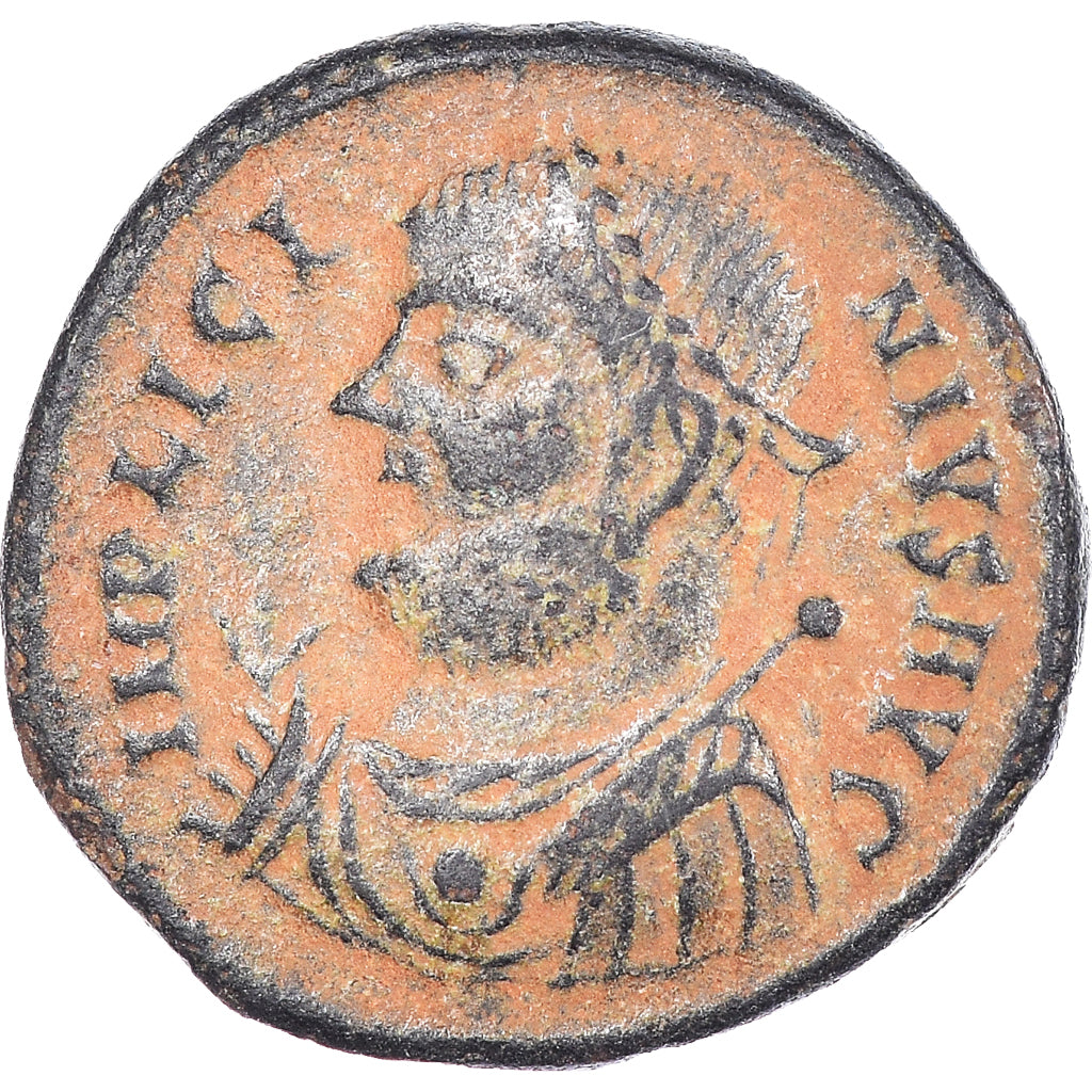 Moneta, Licinius I, Follis, 317-320, Kyzikos, AU(50-53), Brązowy, RIC:9