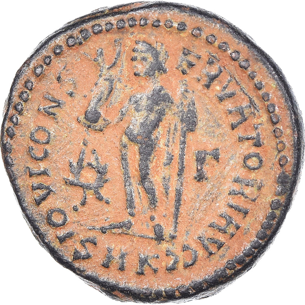 Moneta, Licinius I, Follis, 317-320, Kyzikos, AU(50-53), Brązowy, RIC:9