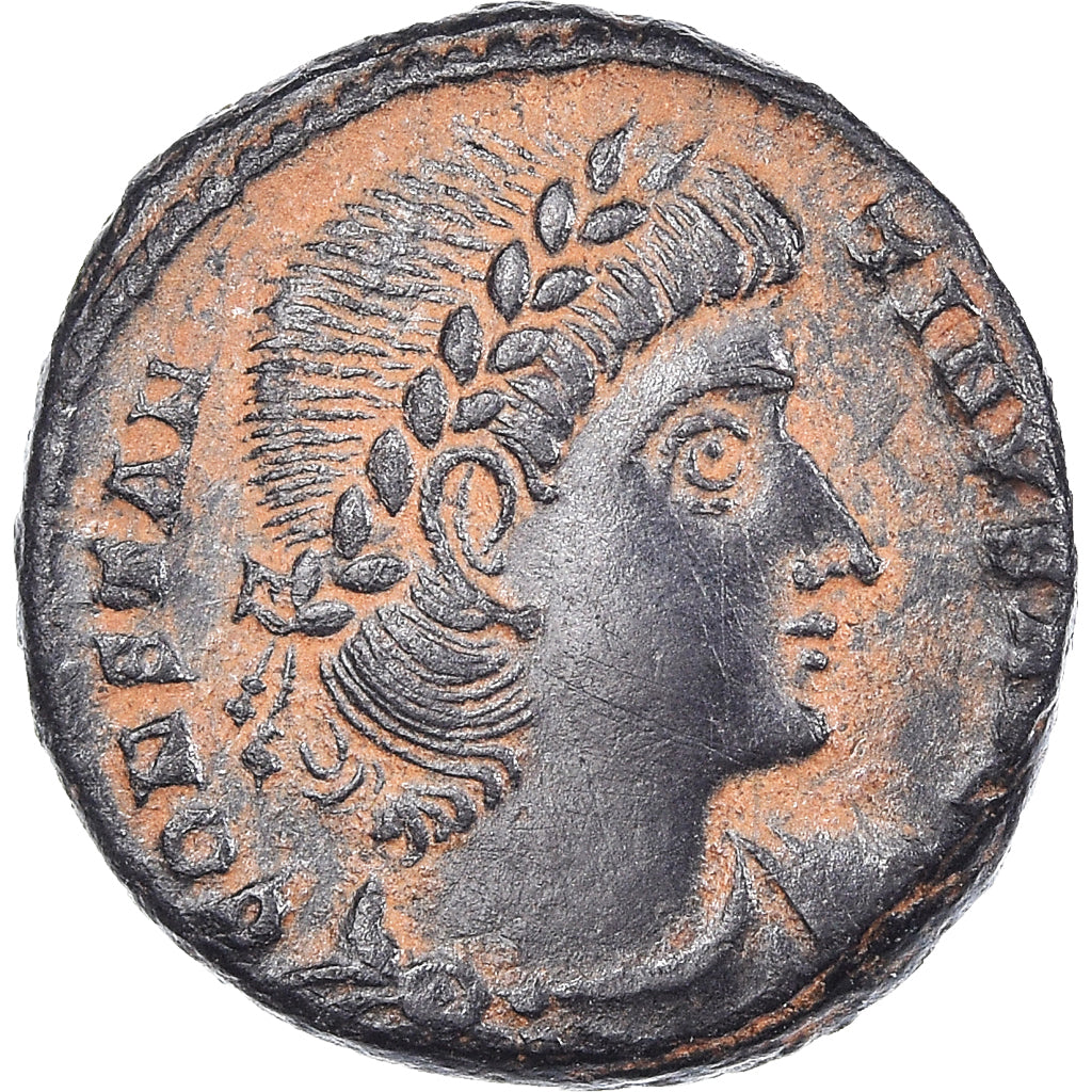 Coin, Constantine II, Follis, 337-347, Antioch, AU(50-53), Bronze, RIC:40