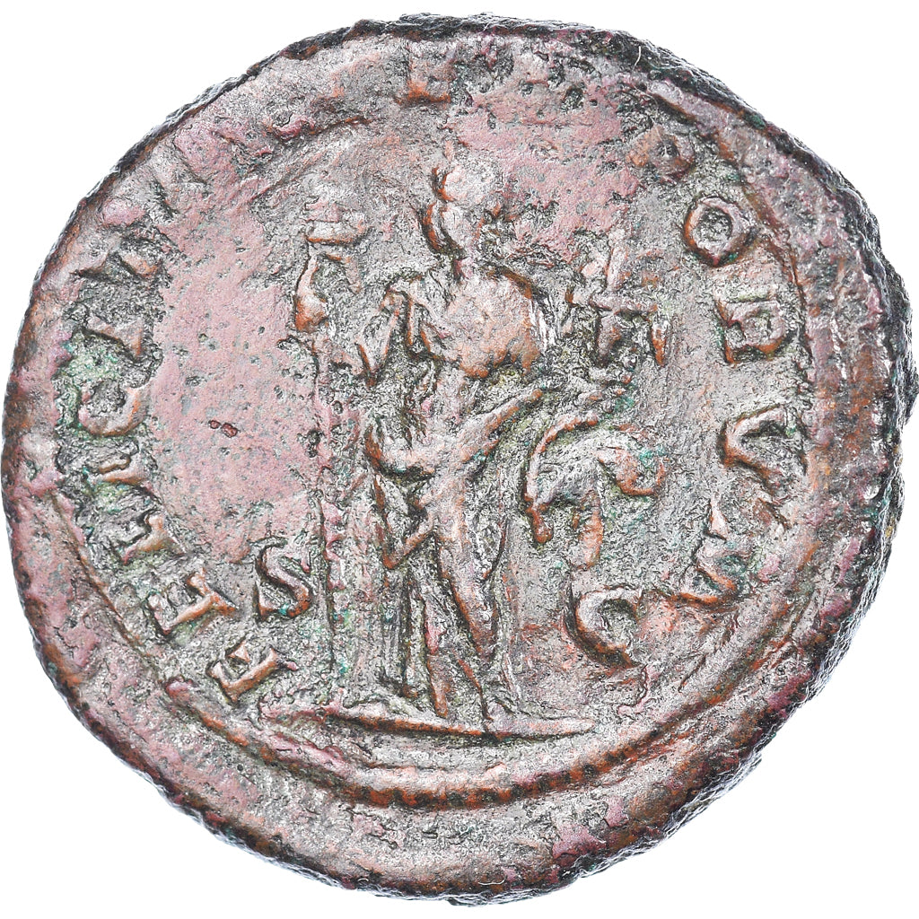 Moneta, Macrinus, As, AD 217-218, Rome, EF(40-45), Brązowy, RIC:174