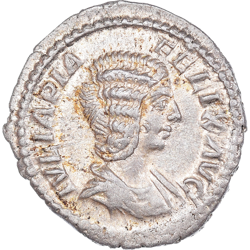 Moneta, Julia Domna, Denarius, 211-215, Rome, AU(55-58), Srebro, RIC:380