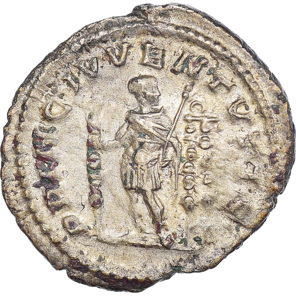Moneta, Diadumenian, Denarius, AD 217-218, Rome, AU(55-58), Srebro, RIC:102