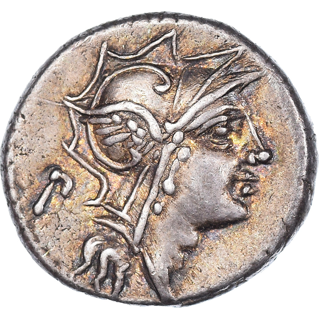 Coin, Junia, Denarius, 91 BC, Rome, AU(55-58), Silver, Crawford:337/3