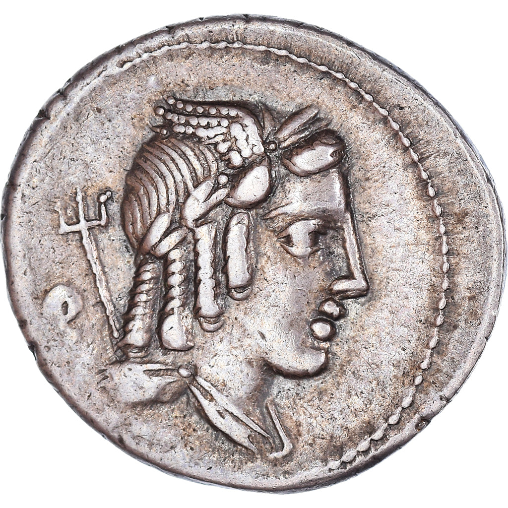 Coin, Julia, Denarius, 85 BC, Rome, AU(50-53), Silver, Crawford:352/1c