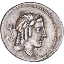 Coin, Julia, Denarius, 85 BC, Rome, AU(50-53), Silver, Crawford:352/1c