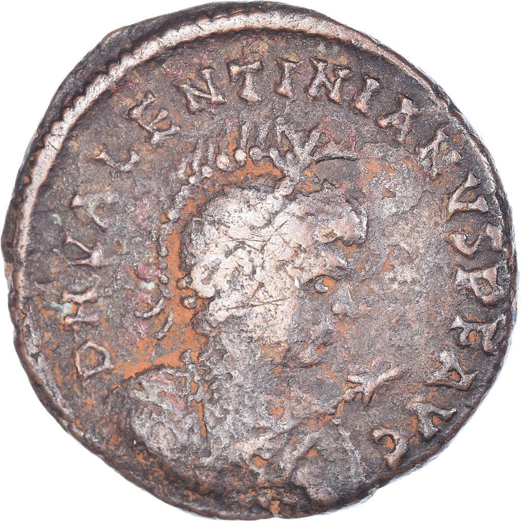 Coin, Valentinian II, Maiorina pecunia, 378-383, Heraclea, VF(30-35), Bronze