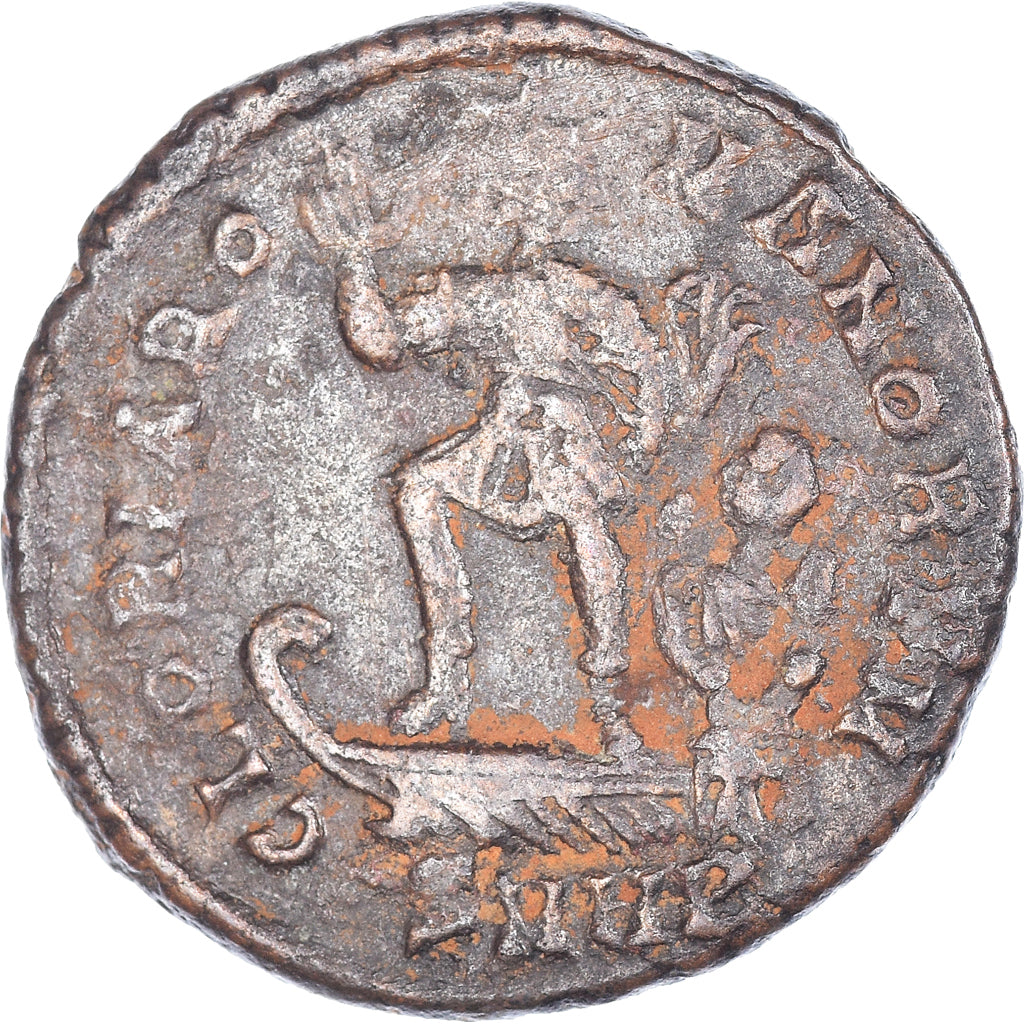 Coin, Valentinian II, Maiorina pecunia, 378-383, Heraclea, VF(30-35), Bronze