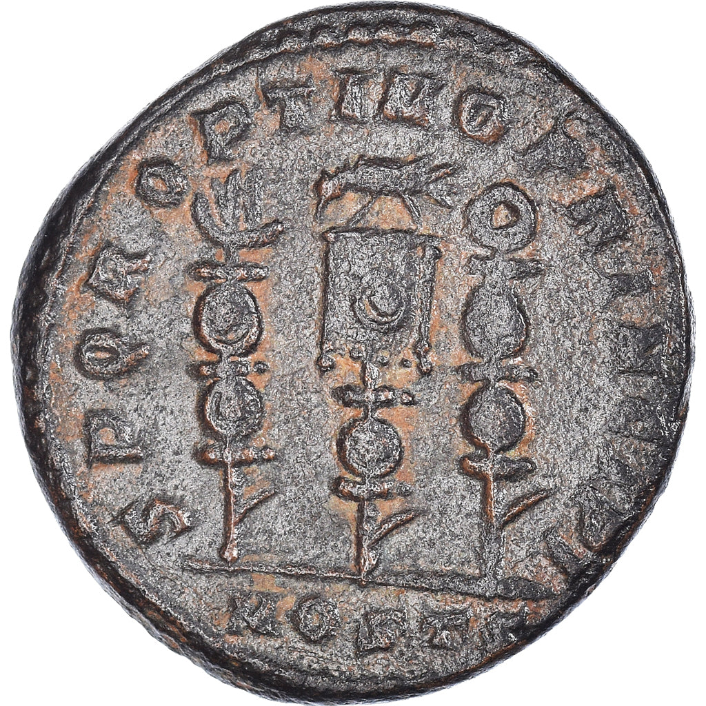 Coin, Maximinus II, Follis, 312-313, Ostia, EF(40-45), Bronze, RIC:95a