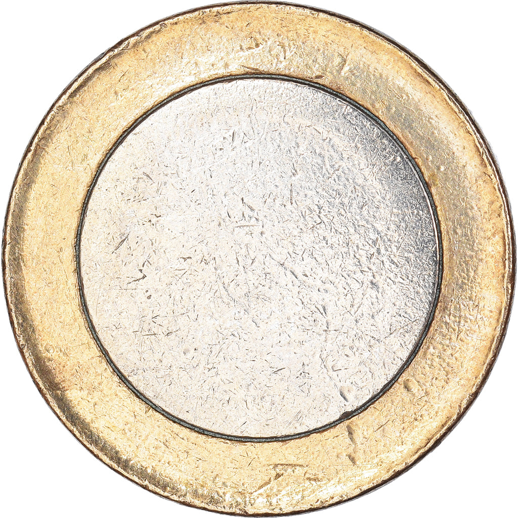 European Union, 1 Euro, Blank planchet, AU(55-58), Bi-Metallic