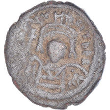 Munten, Maurice Tiberius, Half Follis, 599-600, Constantinople, FR+, Koper