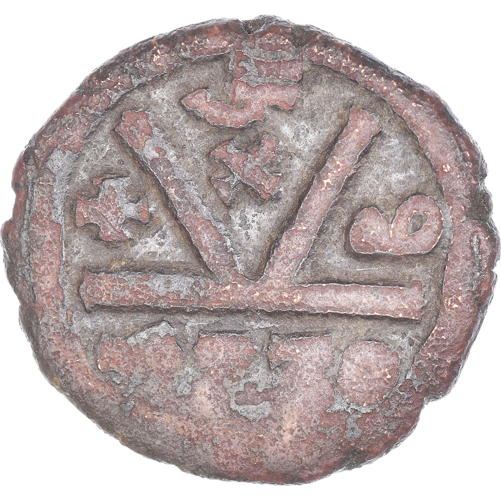 Coin, Maurice Tiberius, Half Follis, 599-600, Constantinople, VF(30-35), Copper