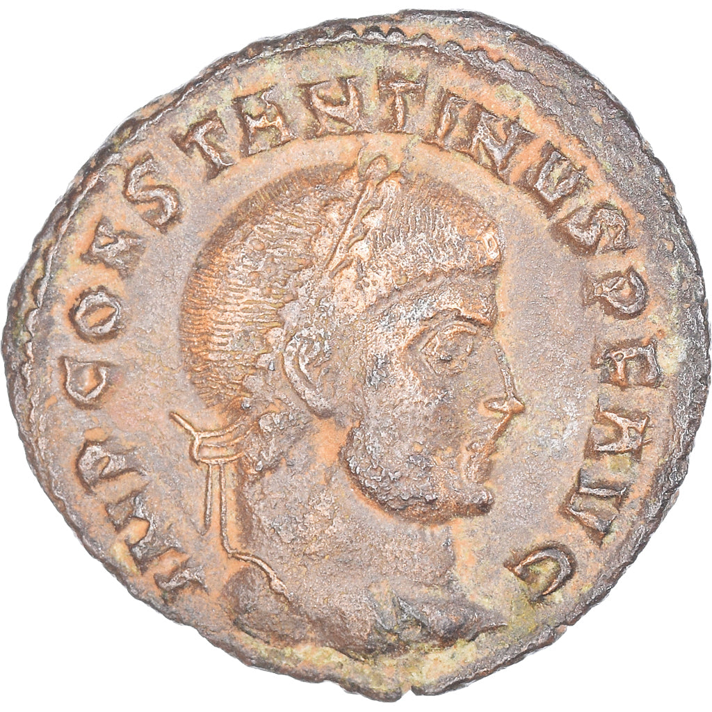 Coin, Constantine I, Follis, 317-318, Thessalonica, EF(40-45), Bronze, RIC:19