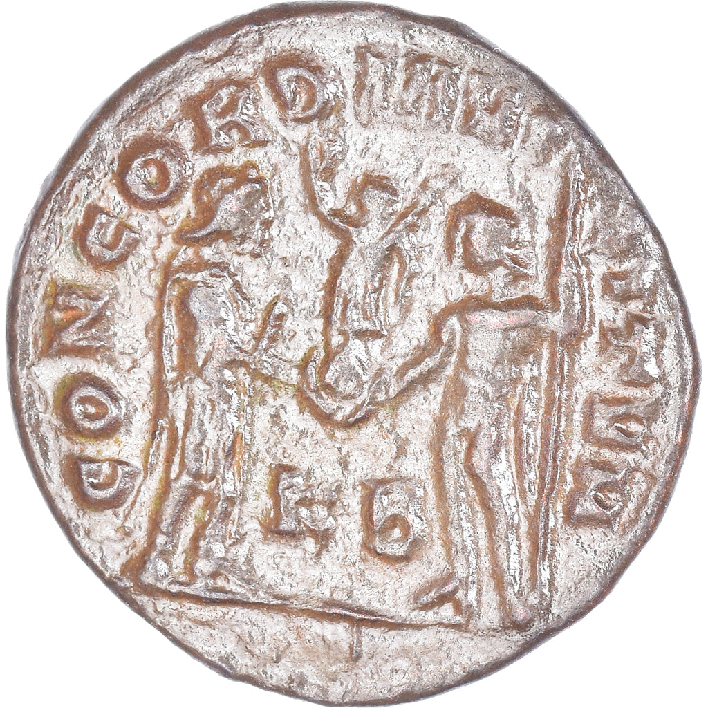 Moneta, Constantius I, Fraction Æ, 295-299, Kyzikos, BB, Bronzo, RIC:18a