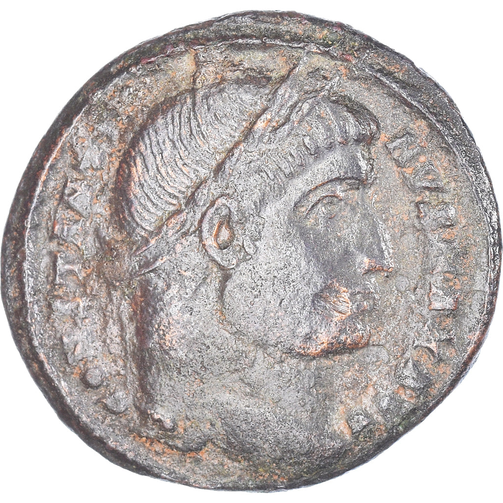 Moneta, Constantine I, Follis, 327, Constantinople, EF(40-45), Brązowy, RIC:17